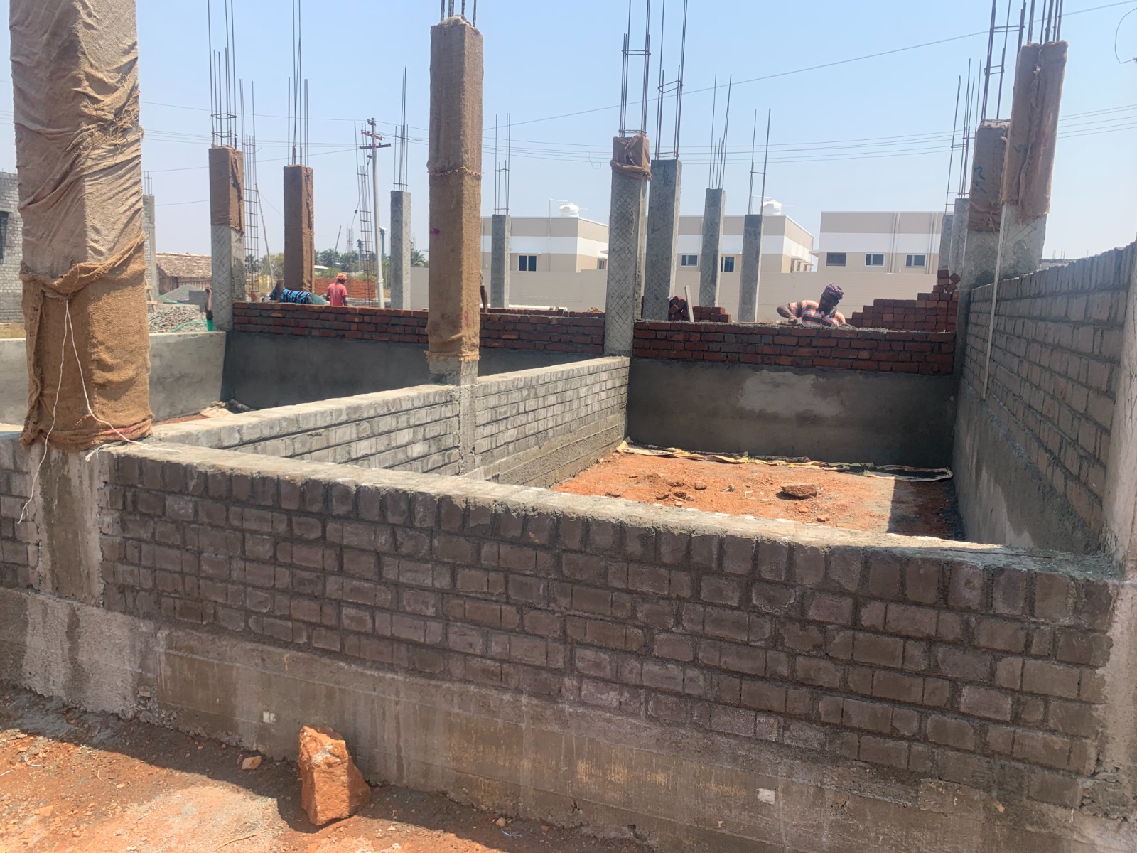 Active Construction Foundation Excavation
